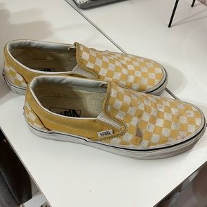 Yellow checkered vans